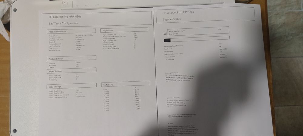 Multifunções HP Laserjet Pro M26a