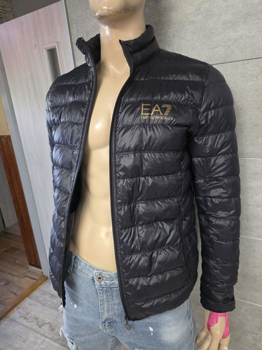 EA7 Emporio Armani męska kurtka puchowa kaczy puch czarna L