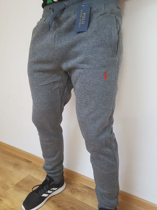 dresy męskie spodnie logo wyszywane polo