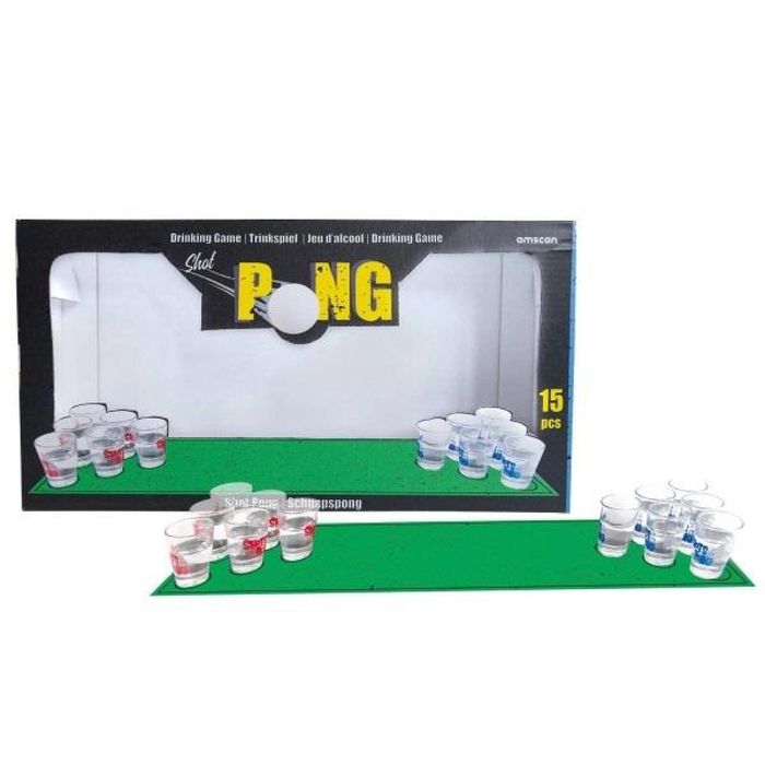 Gra towarzyska - Shot Pong Amscan pudełko,199x373 mm