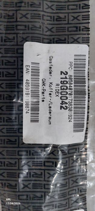 2 Amortecedores tampa mala BMW E90 -NOVO