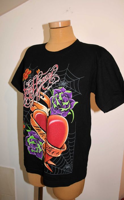 Koszulka z Krótkim rękawem czarny T-shirt HOT Eagle rozmiar: M