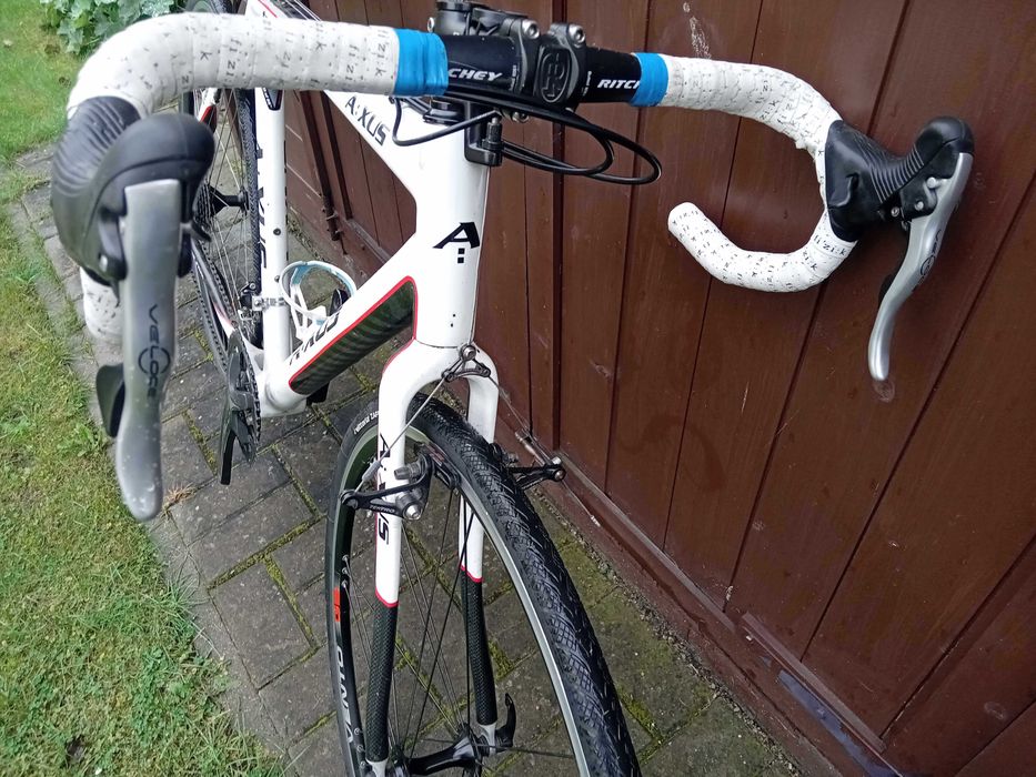 Karbonowy rower gravel, przełaj AXUS campagnolo 2x10 stan dobry