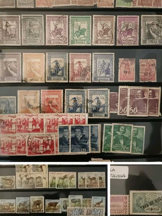 Album de selos de Angola desde o Século XIX
