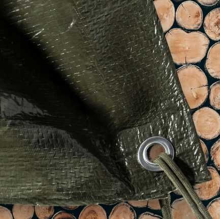 Plandeka Wzmacniana Płachta 4x8m Wodoodporna, Okrycie, Mrozooodporna