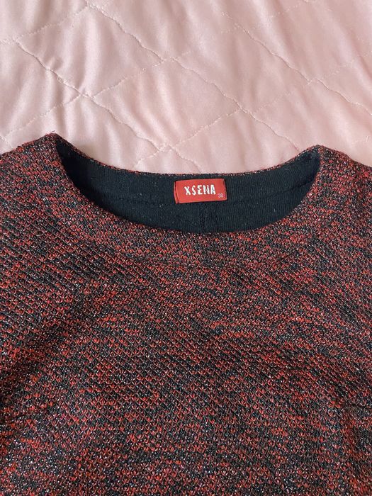 Теплое шерстяное платье женское