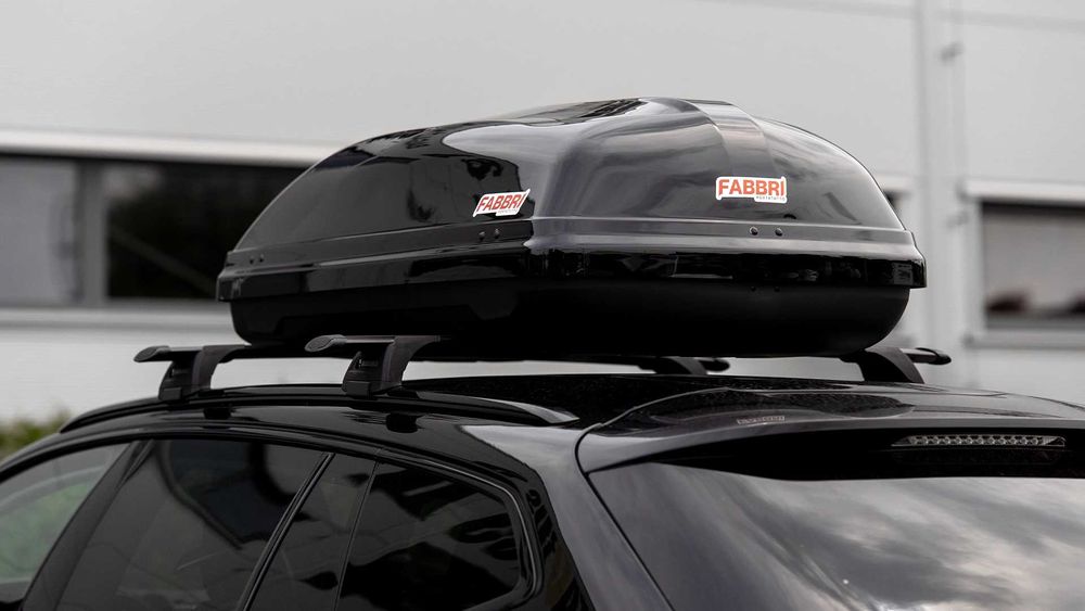 Solidny box dachowy Fabbri Car BOX 340 75kg!!! czarny połysk NOWOŚĆ!