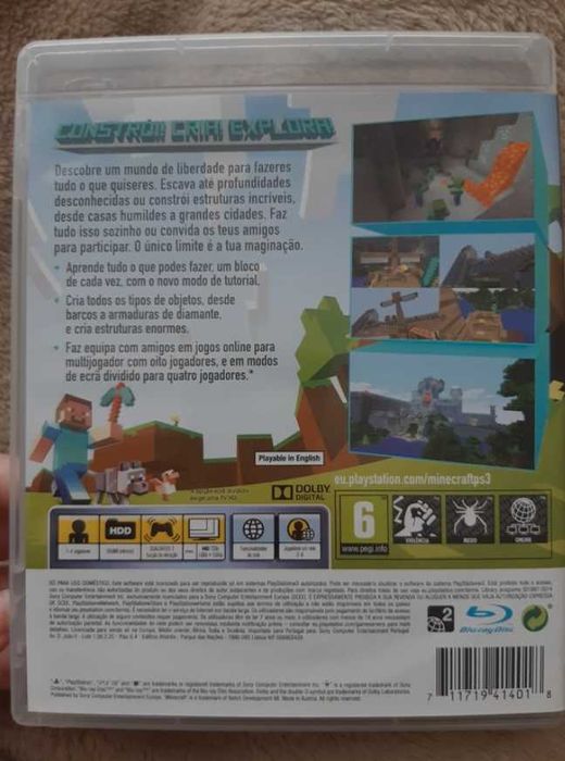 Jogo Minecraft para a PlayStation 3