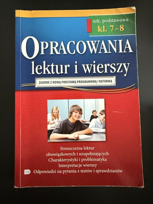 Opracowanie lektur i wierszy 7-8