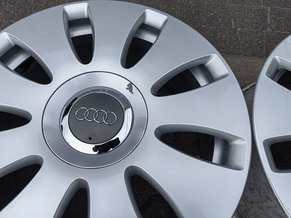 16" Audi A4 B5 B6 B7 8E0 Małysz Z kapslami S-Line VW Sharan Golf Gti Caddy Touran  Skoda Octavia Superb Eos OEM ORYGINAŁ Audi NR74