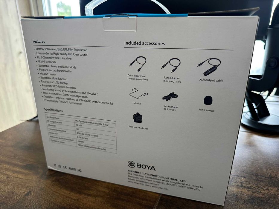 Microfones Sem Fios Boya BY-WM8 Pro K2 — Como Novo (novo €249)