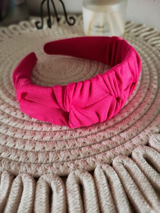 Opaska marszczona marszczulka fuksja