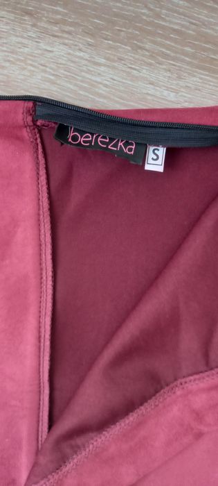 Замшевая юбочка с кружевом