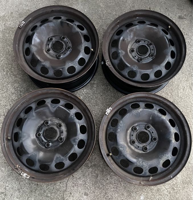 4x felgi stalowe 5x112 r16 6J et43 Stalówki Oryginał VW 16”