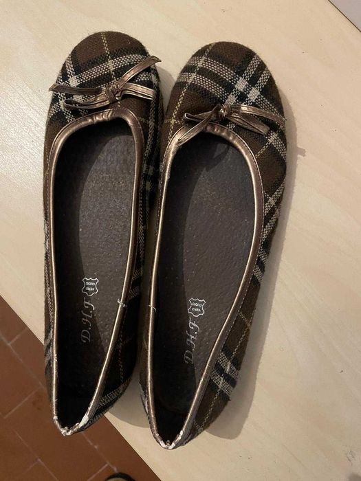 Sabrinas com tecido xadrez