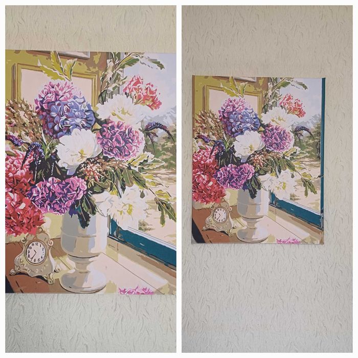 Нарисованная картина по номерам