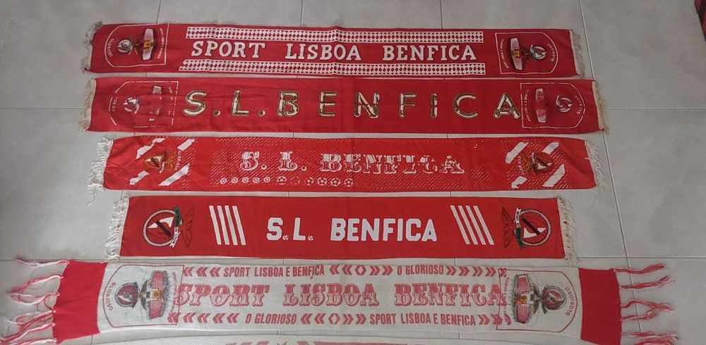 8 Cachecois do SLBenfica vintage