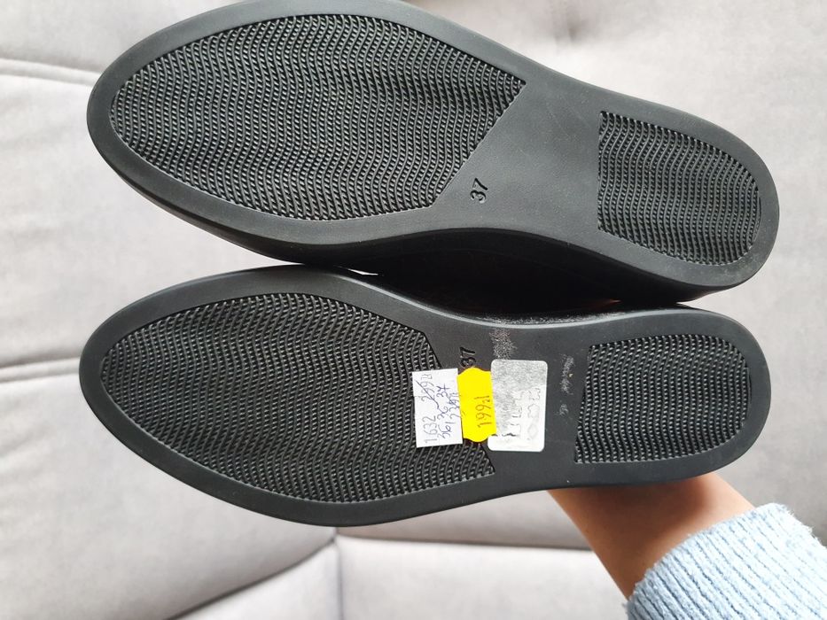 Buty oksfordy brązowe czarne 37 Verona skórzane Nowe