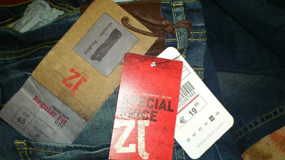 Джинсы ZARA ,Испания.НОВЫЕ.р46.Светло-синие.С этикетками