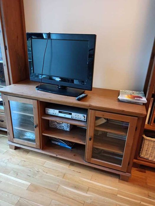 IKEA Markor Komoda/ szafka pod TV/stolik pod TV / drewno lite Syców