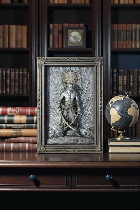 Авторський деревʼяний рельєф «Козак-Охоронець» | Ручна робота