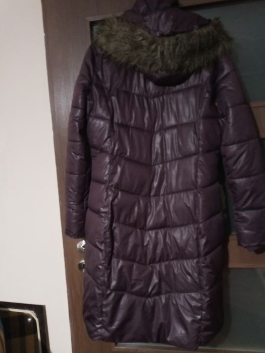 Kurtka pikowana Orsay M fiolet prosta kaptur