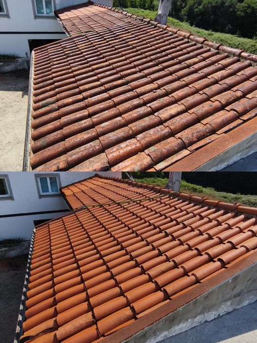 Limpeza de Caleiras e Lavagem de Telhados