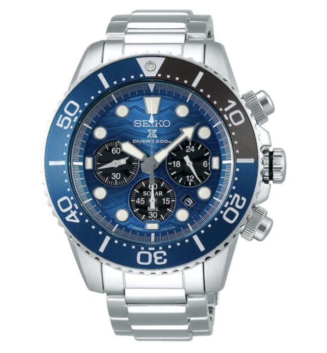 Seiko Prospex Save the Ocean Relógio Solar Chronograph