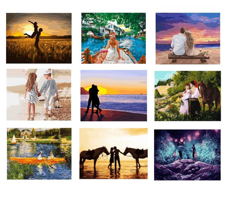 Картина по номерам. Картины по номерам- Страсть, Любовь, Романтика.