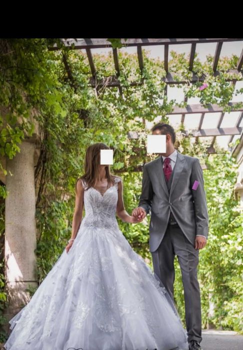 Garnitur ślubny eleganci model