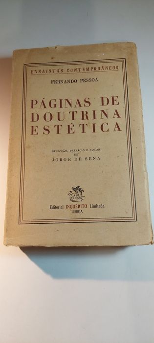 Páginas de Doutrina Estética - Fernando Pessoa (1ª edição, 1946)