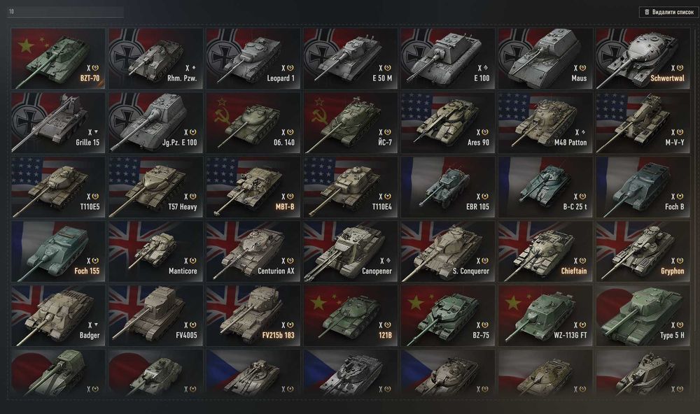 продам акаунт WOT EU, всі танки з коробок