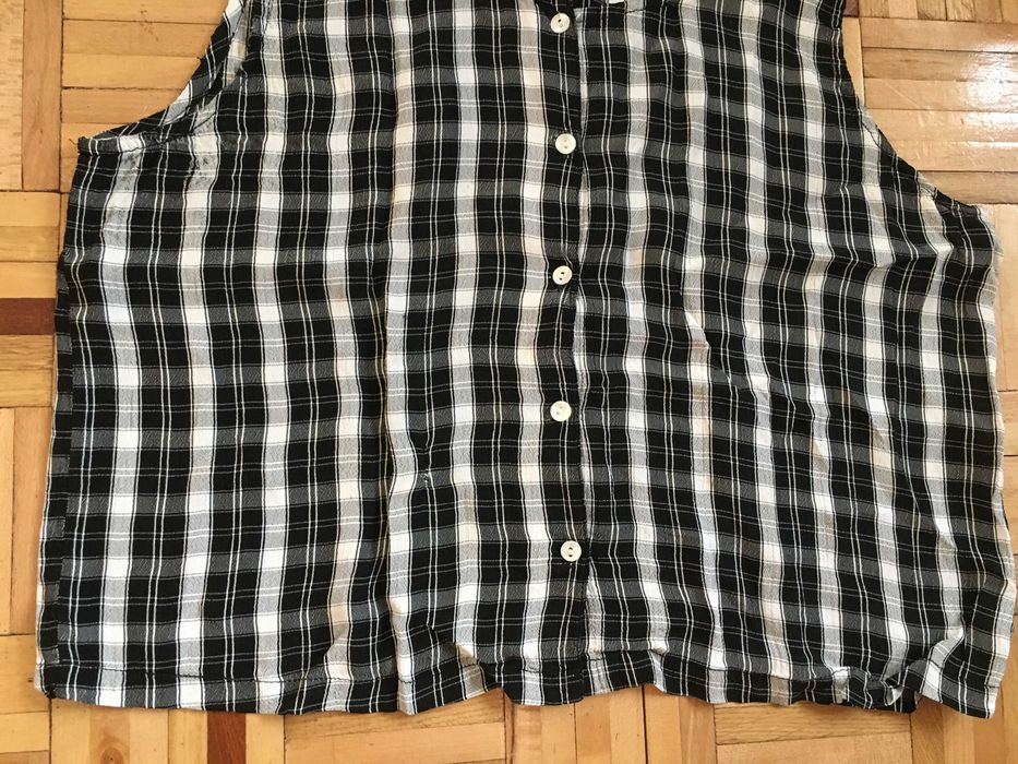 Lekka zapinana retro bluzka w kratkę vichy marki Ecco +