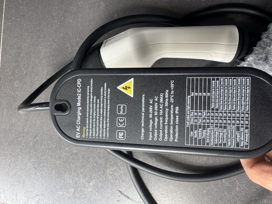 Cabo carregamento EV AC Charging Mode2 IC-CPD