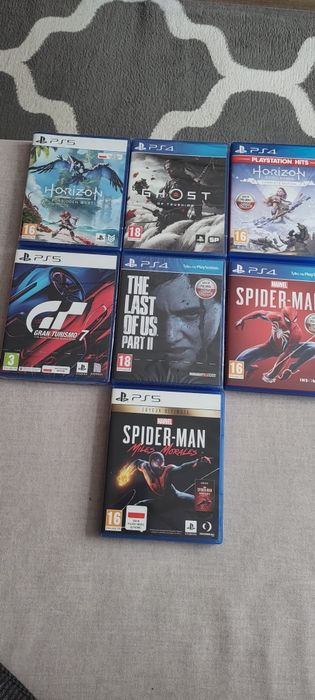 Sprzedam gry na PS4 i PS5