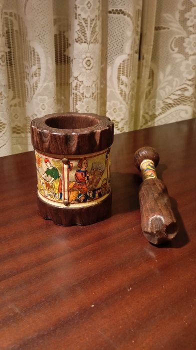 Almofariz de madeira