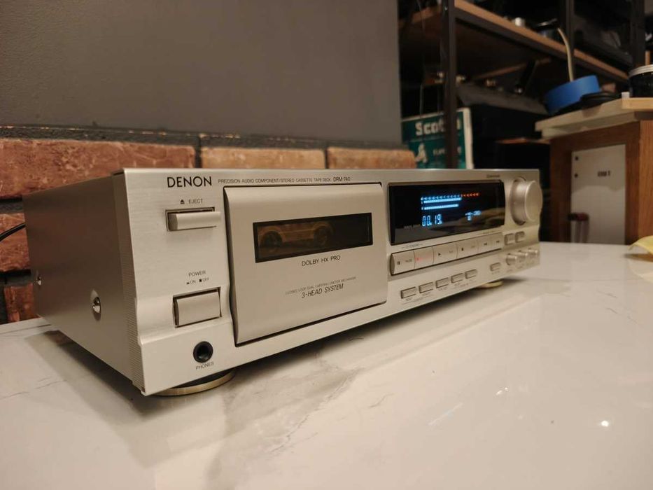 DENON DRM-740 ! Znakomity magnetofon kasetowy ! OKAZJA ! 3 HEAD