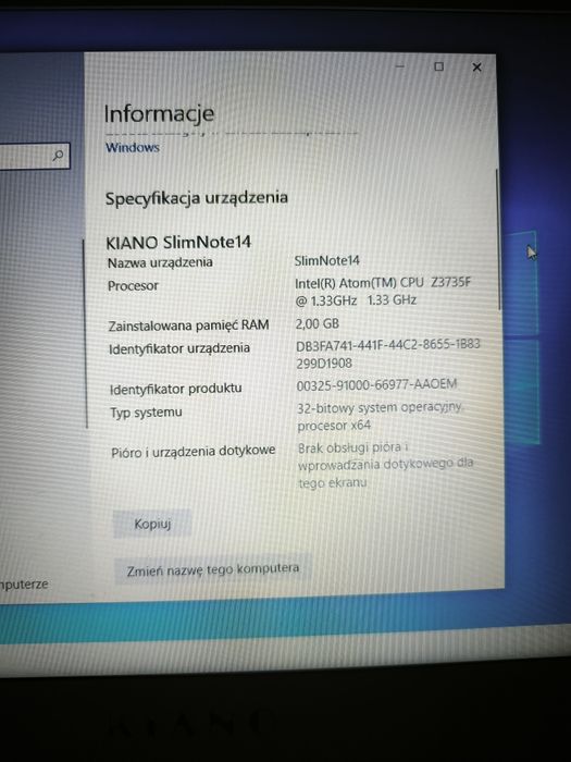 Laptop Kiano SlimNote 14.1 Windows 10