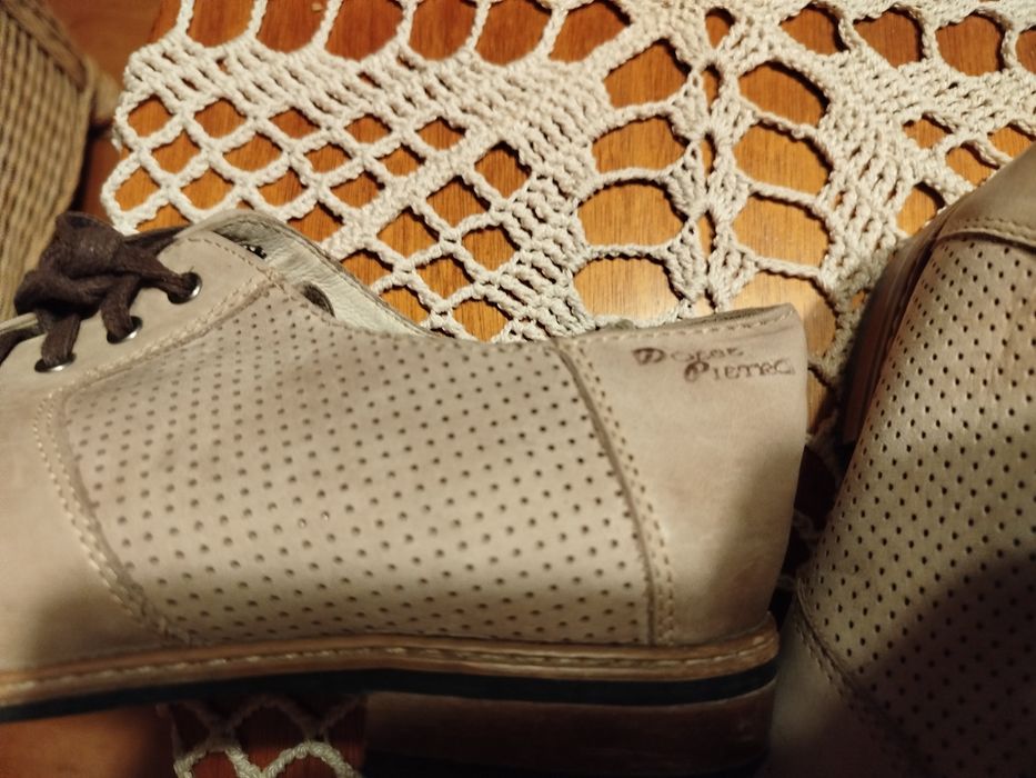 Dolce Pietro r.39 skóra naturalna półbuty wiązane