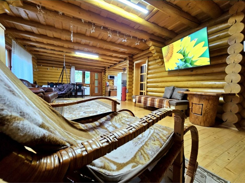 Будинок в горах деревʼяний подобово « Wow дача », чан і гірська річка