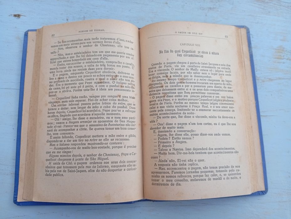 Livro Antigo "O Pagem de Luís XIV" - Ponson du Terrail (1916)