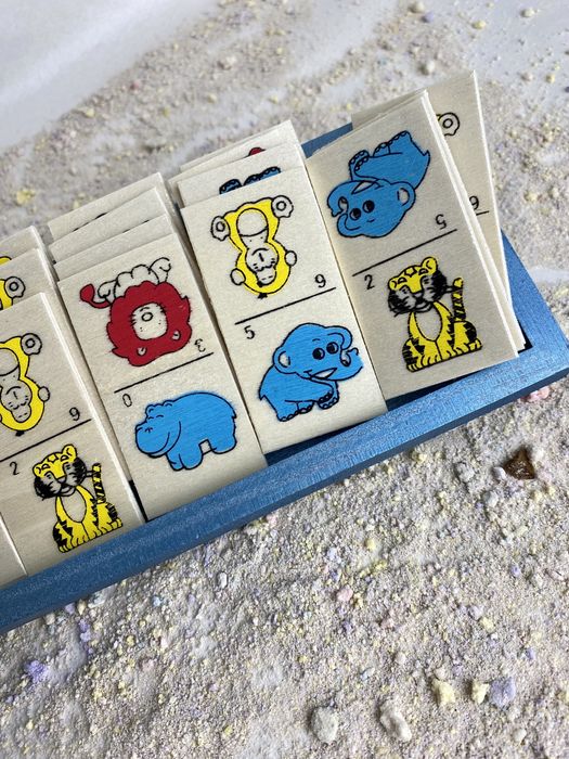 ‼️ Domino de madeira com animais; NOVO ‼️