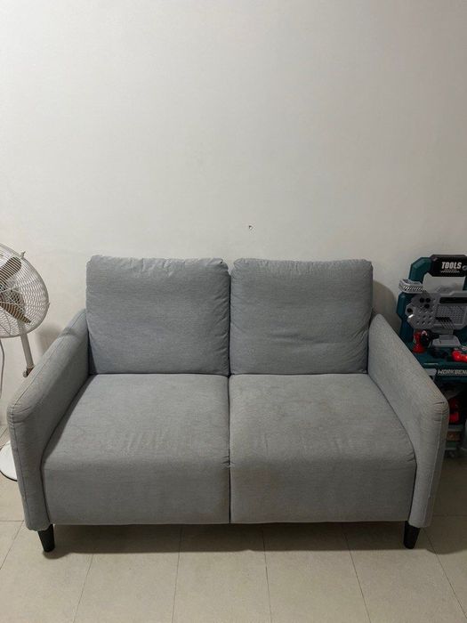 Sofá 2 Lugares – Cinza | Venda Imediata