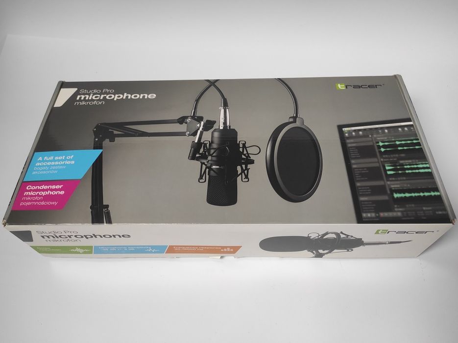 Mikrofon TRACER STUDIO PRO zestaw