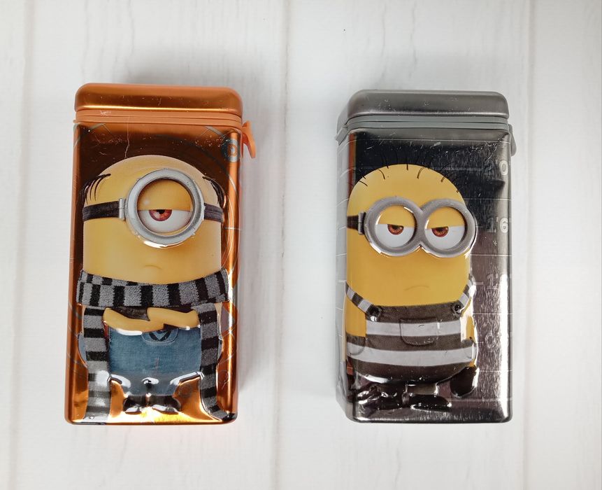 Металлические коробочки с миньонами