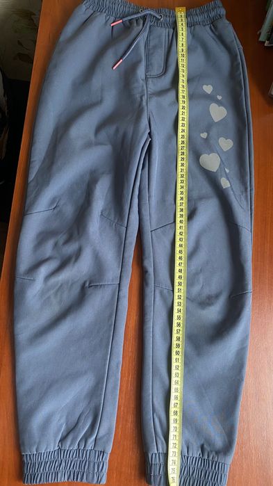 Штани демі/зима 122-128 сірі на дівчинку