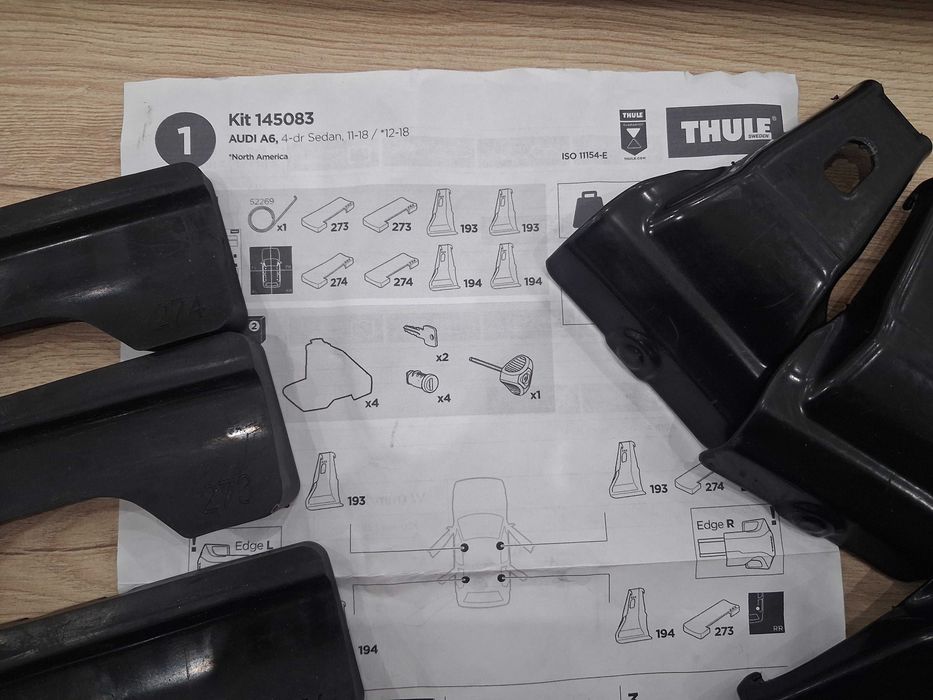 Bagażnik dachowy Thule  Audi A6 C7 kit 5083