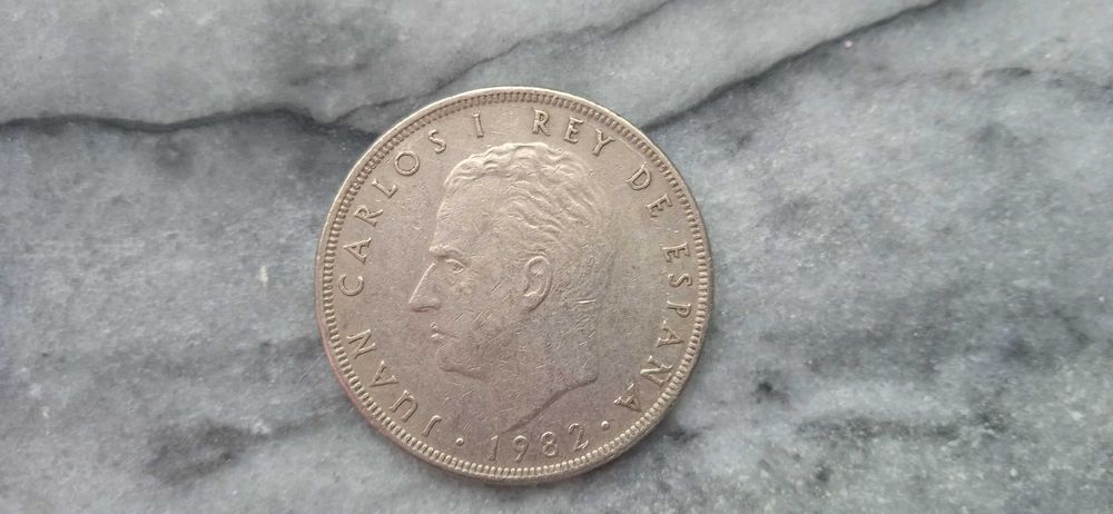 Moeda de 25 Pesetas Juan Carlos I 1982 Espanha