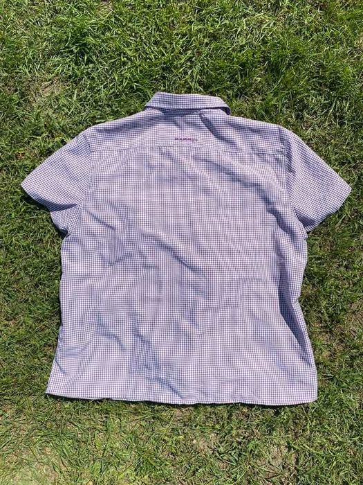 Śliczna koszula damska Mammut w kratę XL travel outdoor fioletowy