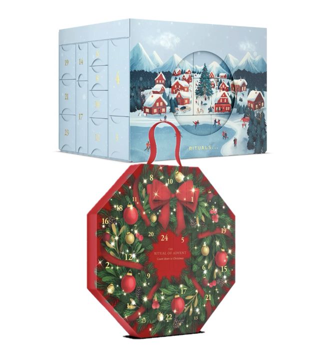 Calendrier De L’Avent 2025 Couronne Par Rituals - Boîte Cadeau Luxe Avec Ruban, Pour Des Surprises Quotidiennes Avant Noël - 7